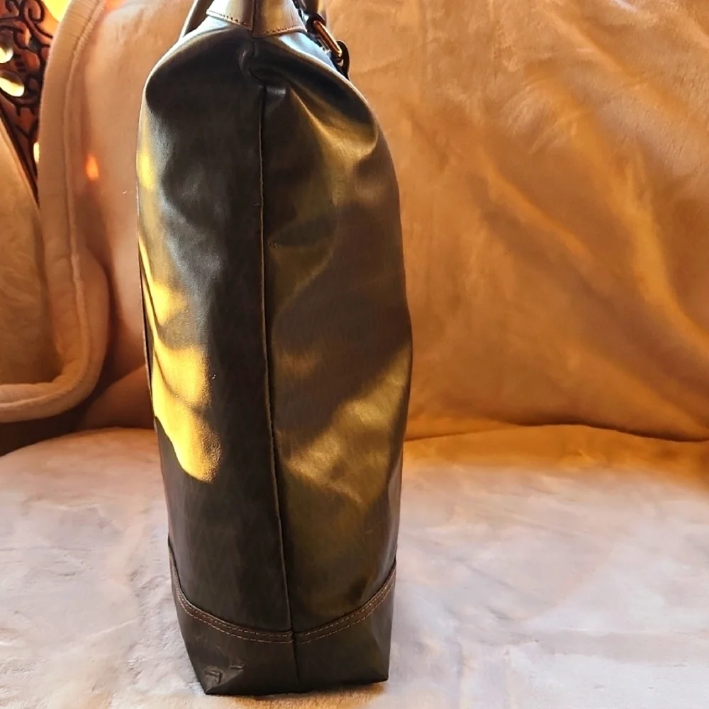 Valentino (MARIO) Brown Duffel Bag with‎ Structured Design